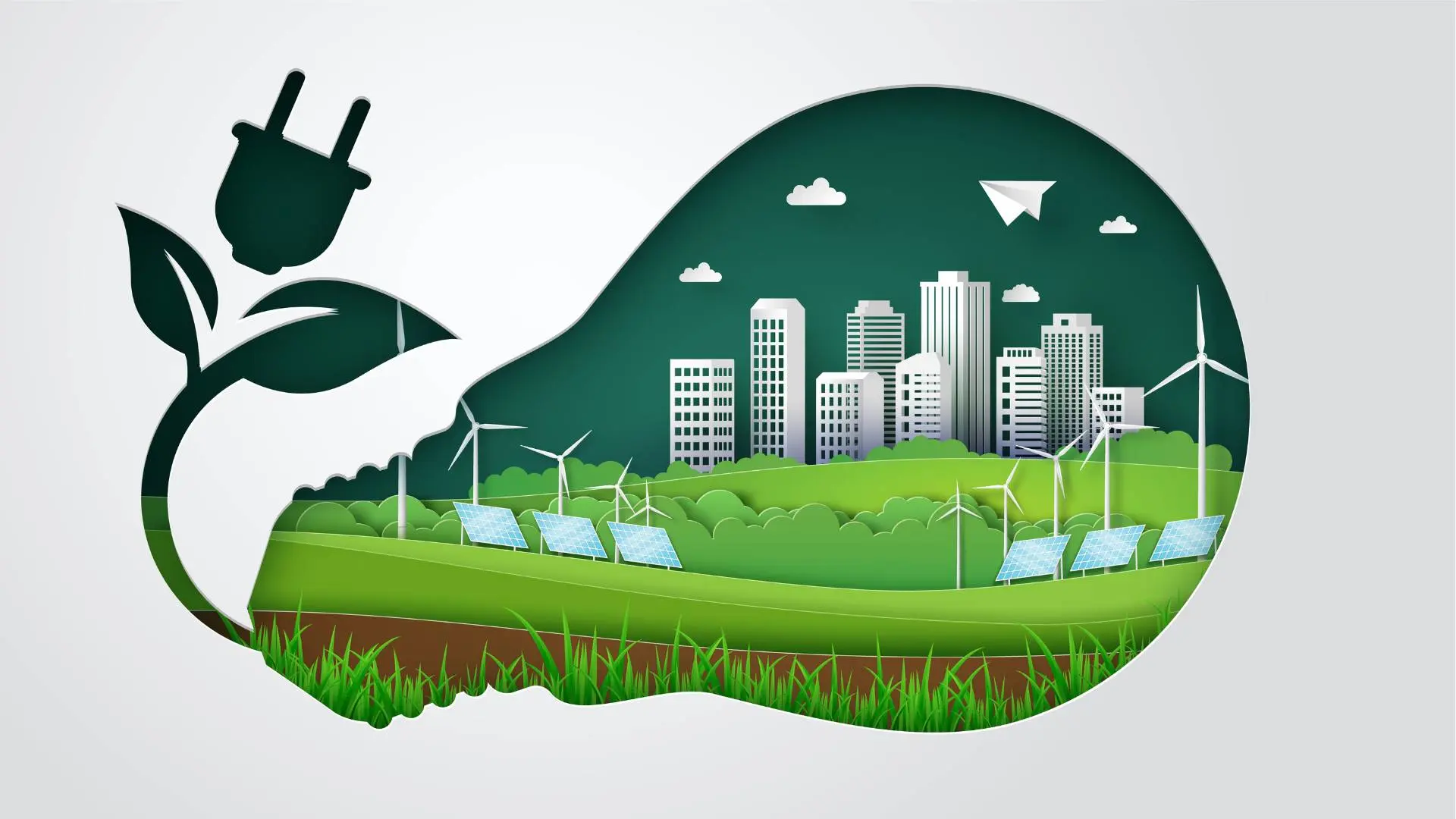Green energy graphic